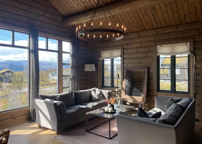 Fjellhytte Med 4 Soverom, Sauna, Peis Og Terrasse بيت للعطل *
