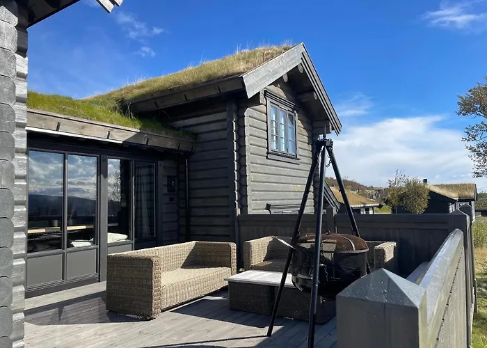 Fjellhytte Med 4 Soverom, Sauna, Peis Og Terrasse بيت للعطل Beitostolen