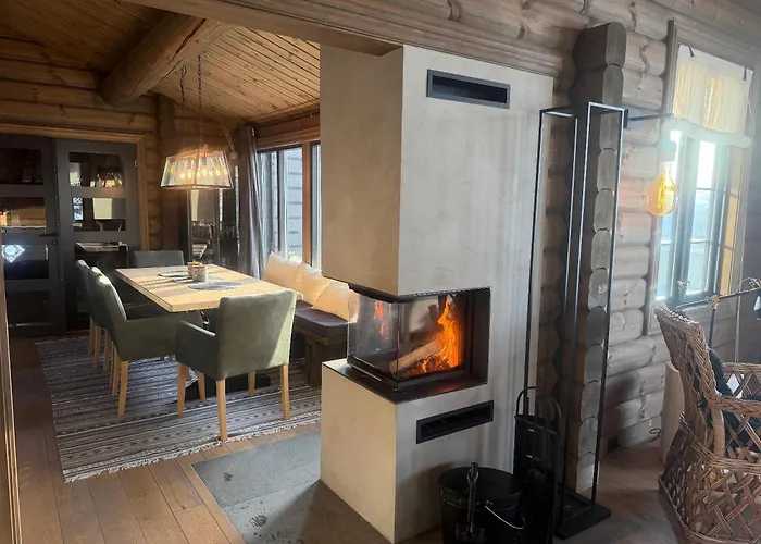 Fjellhytte Med 4 Soverom, Sauna, Peis Og Terrasse